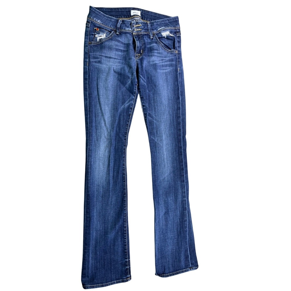 Hudson Size 27 Bootcut‎ Jeans Medium Wash Flap Pocket Stretch Denim